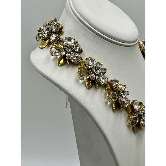 J. Crew Crystal Bloom Stacked
Rhinestone Floral Statement
Collar AB Necklace - Picture 5 of 16
